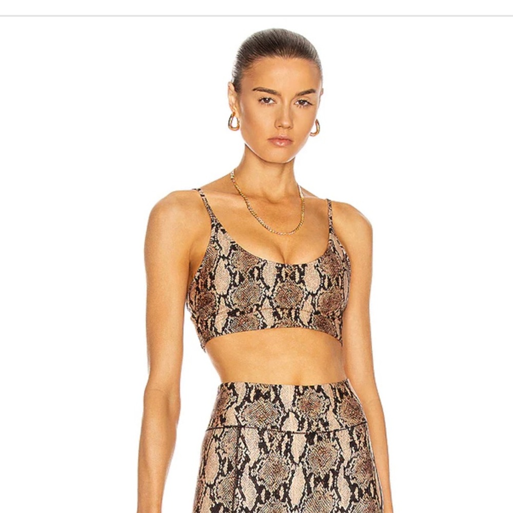 NWOT BANDIER x A.L.C. Scoop Neck Python Bralette Size M